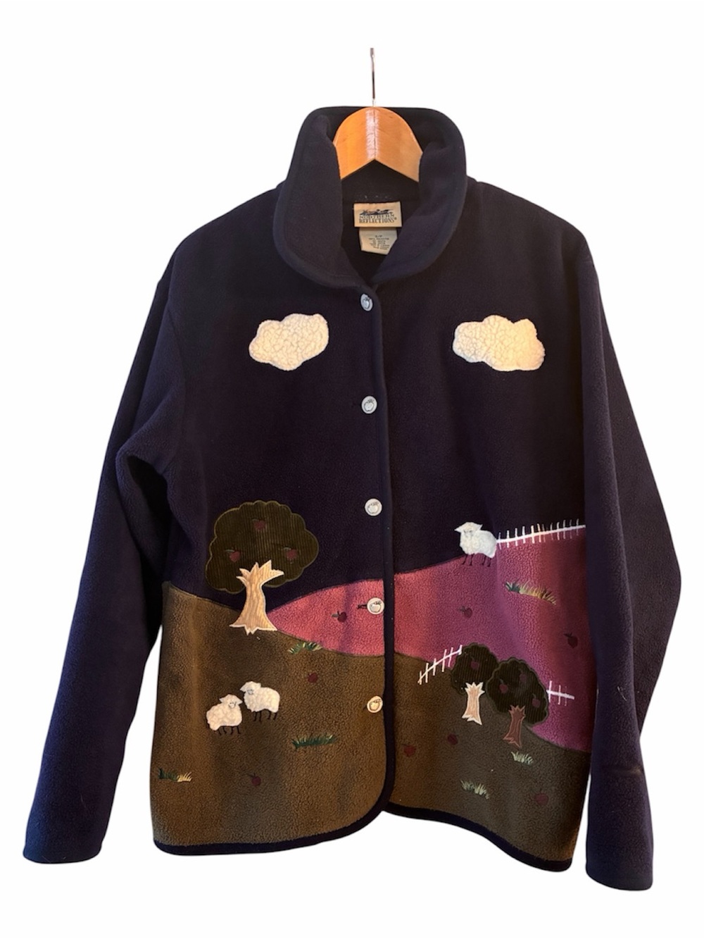 😎 CottageCore fleece farm jacket vintage